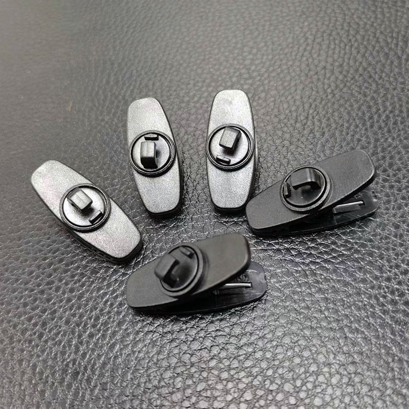 Pinces pour casque, casque, collier, clip, câble, écouteurs, accessoires pour MP3/4, protection: Black