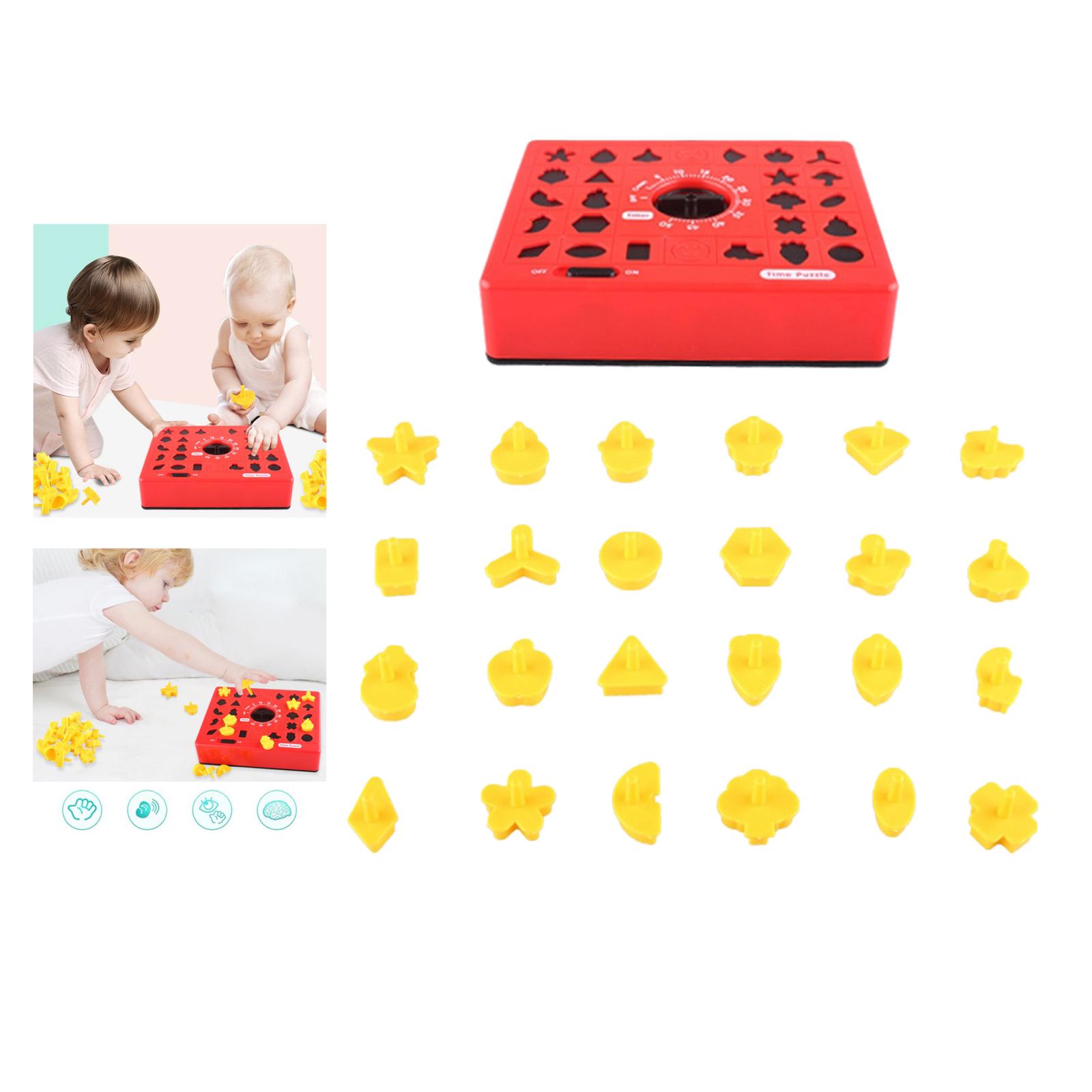 Children Fun Board Games Timing Time Matching Puzzle for Early Education Parent-Child Educational Toys for Boy