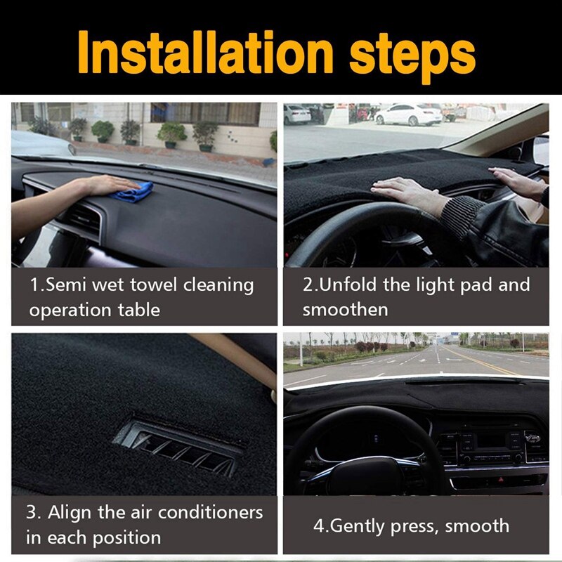Auto Dashboard Cover Voor Hyundai Elantra Avante Dash Mat Dashboard Pad Tapijt Uv Anti-Slip