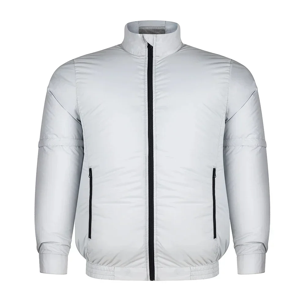Gilet de refroidissement pour ventilateur de glace, 5V 12V, vêtements d'extérieur avec câble, vêtements de climatiseur, vestes de travail respirantes sans manches, Camping d'été, pêche: L / green