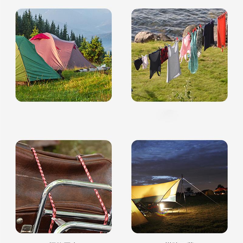 4M Outdoor Tentkoord Reflecterend Paracord Tenttouw Lichtgewicht Campingtouw Met Scheerlijnen Richter Spanner Pouch Voor Tent Tarp