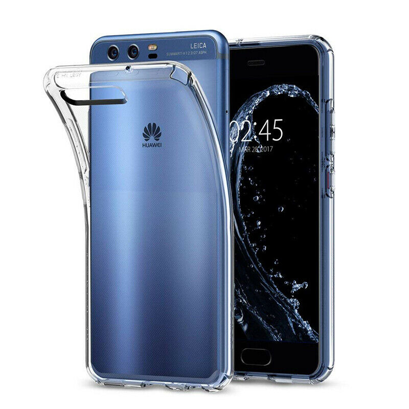 Funda suave de TPU para Huawei P10, cubierta trasera ultrafina de silicona transparente, ajustada, a prueba de polvo, cuerpo completo