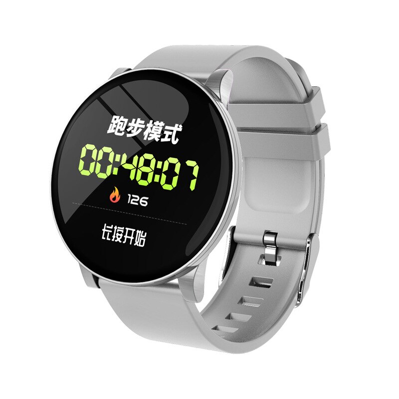 Outdoor Smart Polsband Trends Pedemoter Call Bericht Herinnering Hartslagmeter Bp Ecg Smart Horloge Dames Mannen Spanje Zwart Grijs: Default Title