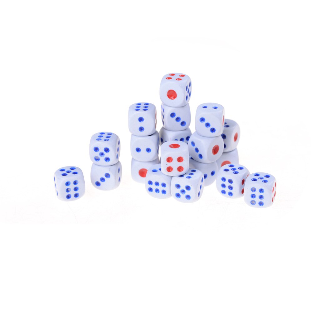 20 Stks/set 12 Mm Acryl 6 Zijdig Trucs Dice Game Speelgoed Voor Party Fun Adult Novelty Leuk Speelgoed