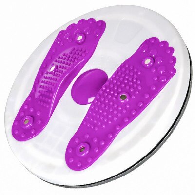 Midja träning vridbräda fotmassage fitness balans skiva aerob träningsutrustning träningsutrustning vägningsskala för kropp: Lila