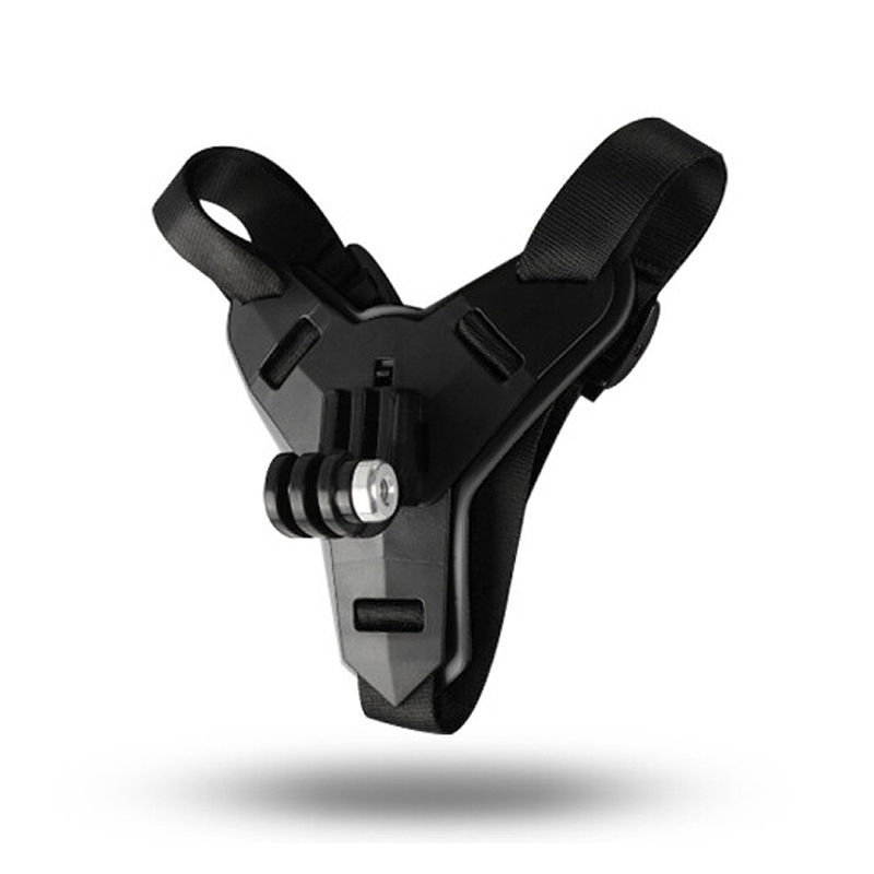 Soporte para casco Gopro, soporte para cámara deportiva Go Pro, soporte para casco de motocicleta, Moto para Gopro Hero 9 8 7 6 5 4 3 Cámara de acción: Color negro