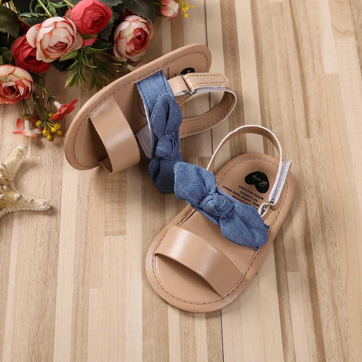 Summer Children Baby Kids Girls Shoes Non-Slip Canvas Bowknot Toddlers Newborn Infantil Sandals