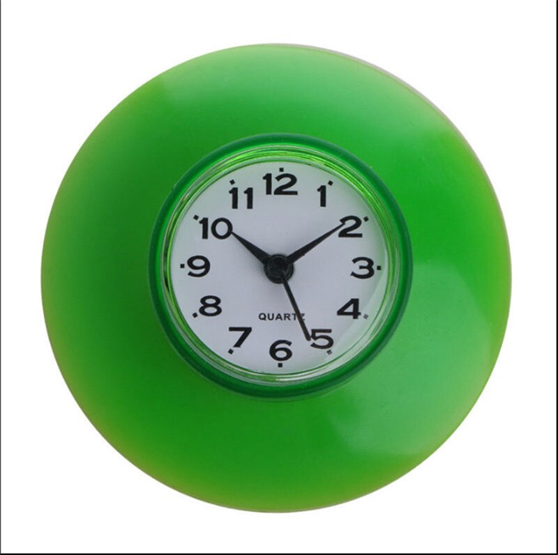 Horloge étanche avec ventouse cabine de douche, à l'intérieur, salle de bain et cuisine, style,: green