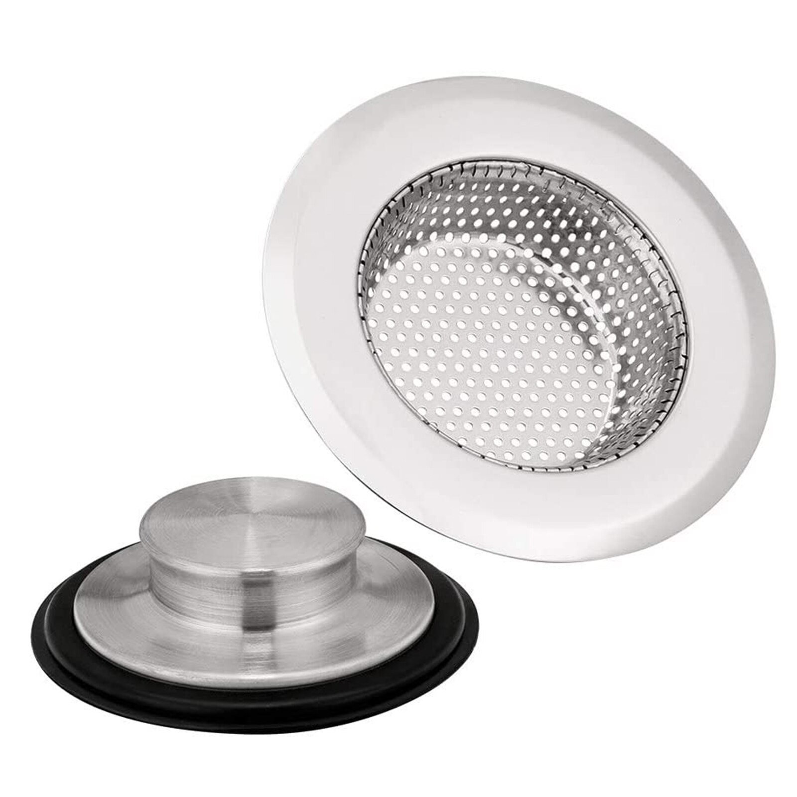 Kitchen Bathroom Sink Strainer Waste Plug Drain Stopper Filter Basket Kitchen Sinks Tool Anti-Clogging Kitchen Sink Stoppers