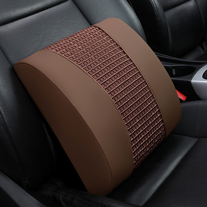 Ryggkudde stol kontor ortopedisk kudde memory foam fiber läder bilstol kudde stol lindra ryggvärk passform kropp kurva