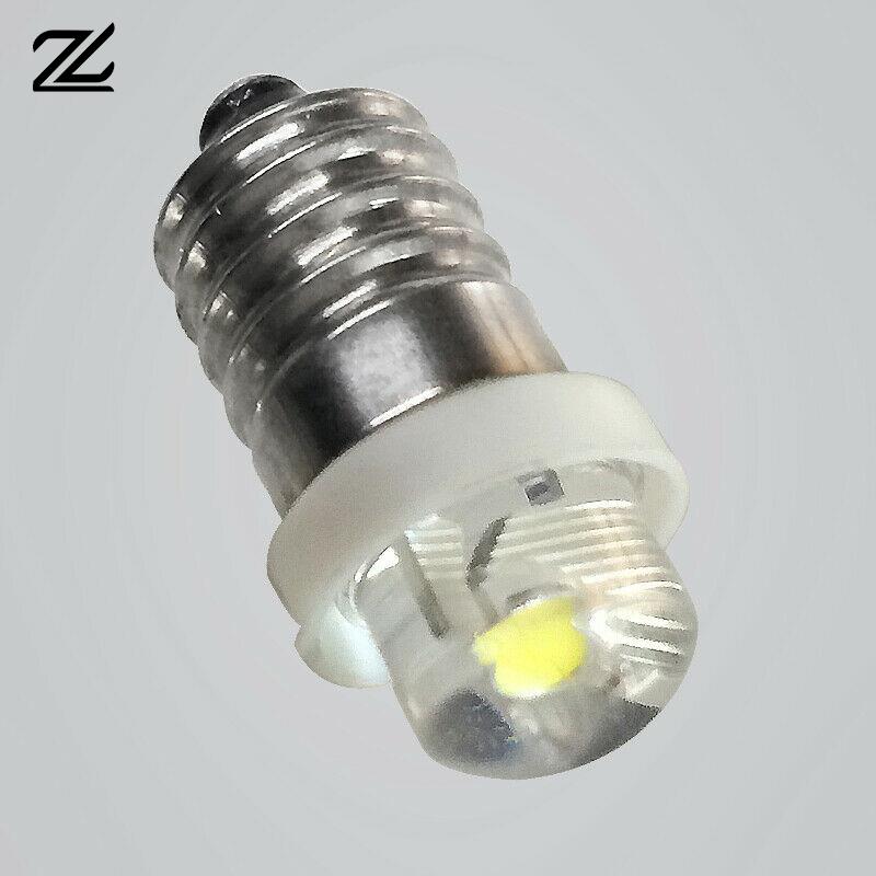 Led-lommelygte, lommelygtepære, udskiftning,  e10 p13.5s skrueporte, 0.5w 3v 4.5v 6v , indikator, signal, instrument, lille pære
