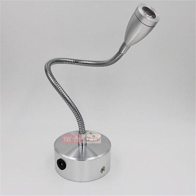 Lampe spot led sans fil avec batterie rechargeable, interrupteur modèle 360, tube flexible de 30CM, 1W/3W, garantie de 3 ans