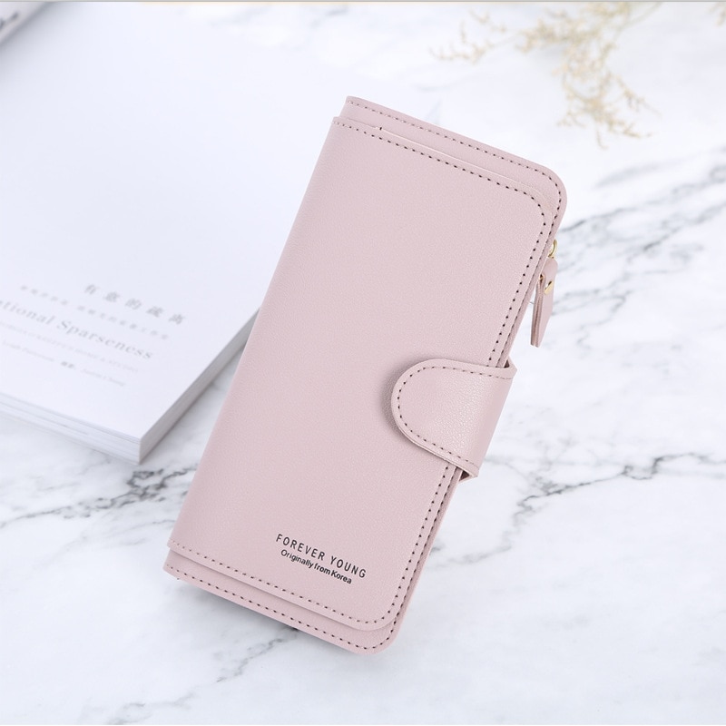 ladies short casual zipper buckle small card bag super soft leather pocket small handbag, wallet, card bag purse: 1-3