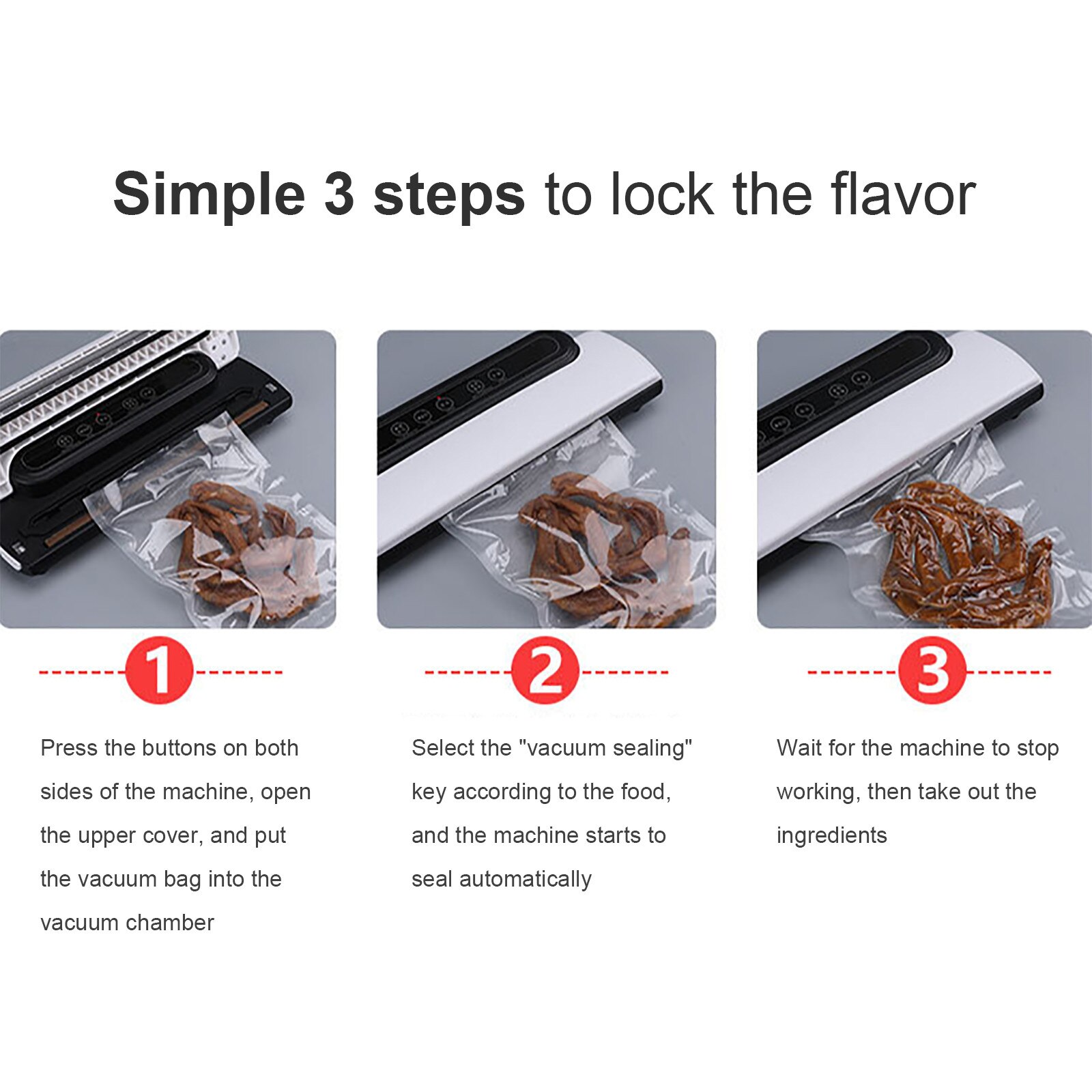 Upgraded Automatic Vacuum Sealer Machine Food Packaging Vacuum Food Sealing Machine Packer 220V/110V LED For Food Storage