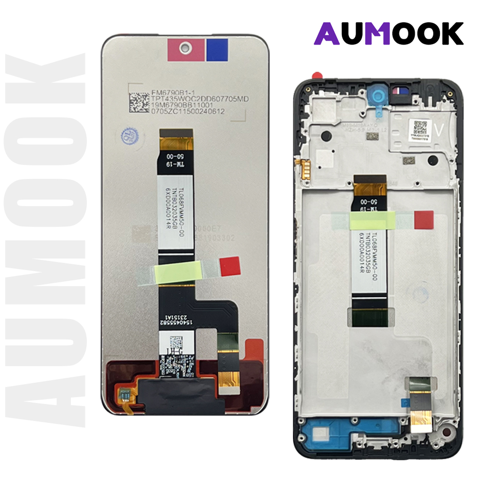 Pantalla de 6,79" para Redmi 12 4G/5G LCD Pantalla táctil Ensamblaje de digitalizador Pantalla para Xiaomi Redmi12 con marco Pantalla LCD