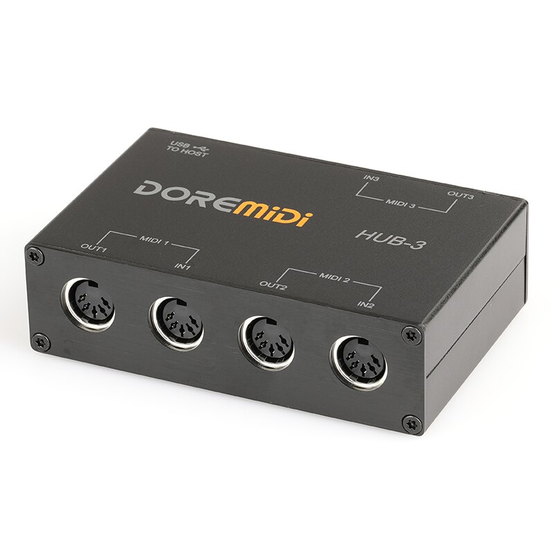 DOREMiDi HUB-3 MIDI 3X3 Box USB MIDI Interface MIDI Box MIDI Controller Adapter Converter