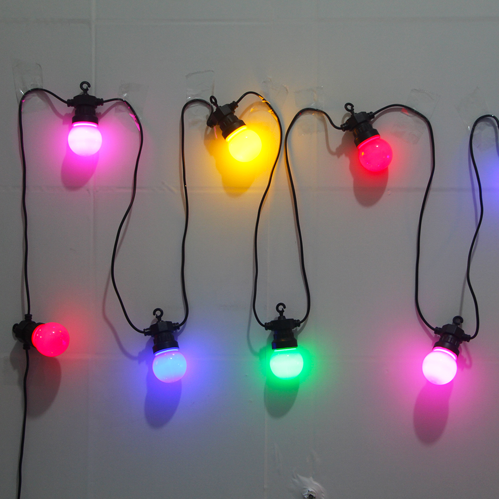 8M/13M/24M/38M LED Globe Ball String Light Street Christmas Fairy Led Festoon Outdoor For Garden Backyard Party Patio Decor