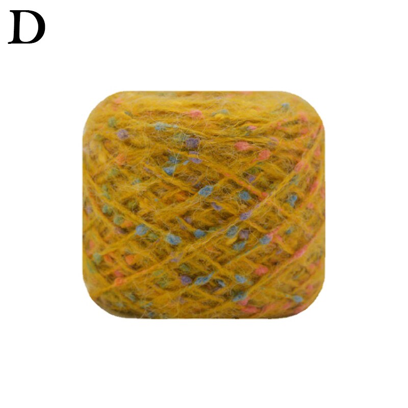 50g/ball Dotted Mohair Yarn Hand Knitting Wool Woven Crochet Soft Sweater Colorful Yarn Skin-friendly Baby Children Scarf Thread: D
