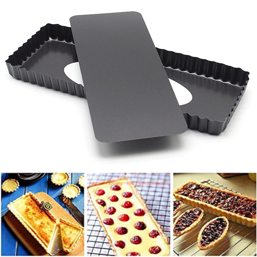 14Inch Golvend Rechthoek Non Stick Pie Toast Brood Maker Mould Cake Pan Bakken Tool Gerechten Milieuvriendelijk Carbon Staal Materiaal