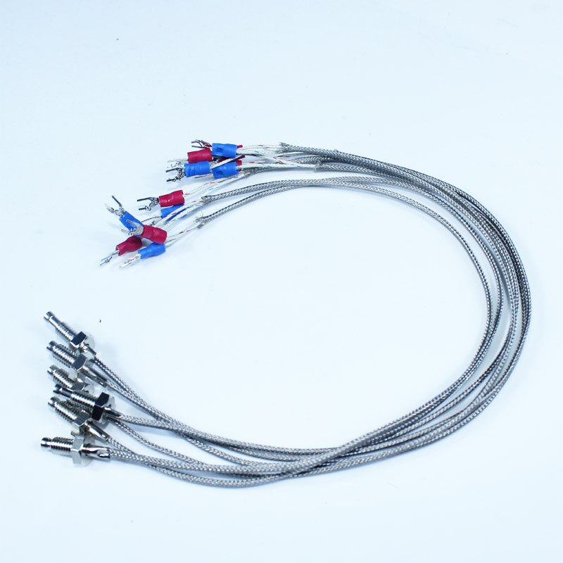 Temperature Sensor Thermocouple 0.5m Length Heat Sensitive Wire Warm detector proble M6 nut