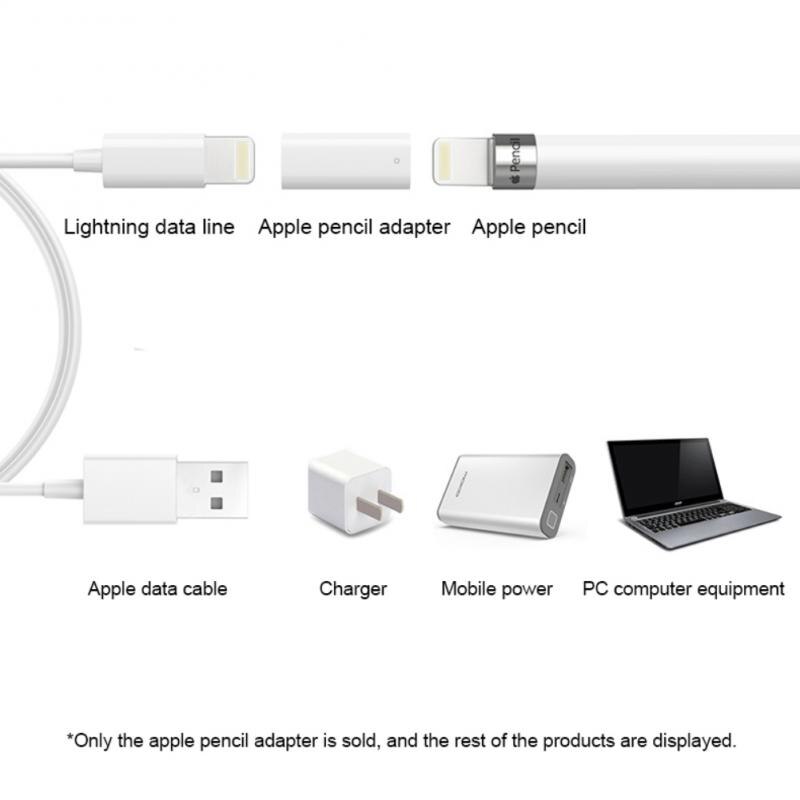Adaptateur de charge pour Apple Pencil IPad Pro, connecteur de câble, indicateur lumineux de charge, Protection de charge intelligente et sûre