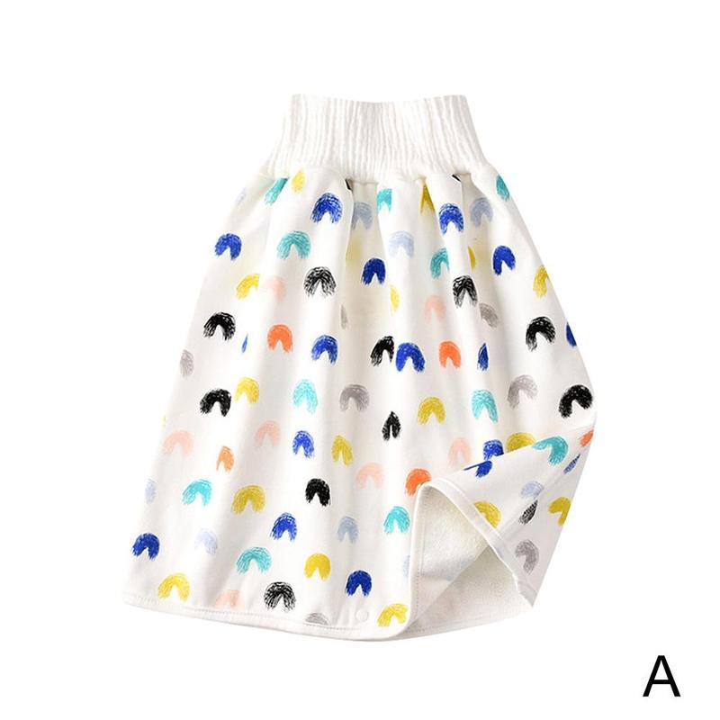 Bekväma shorts för blöjkjol för barn 2 in 1 vattentäta och absorberande shorts för blöjor för barn: A / M