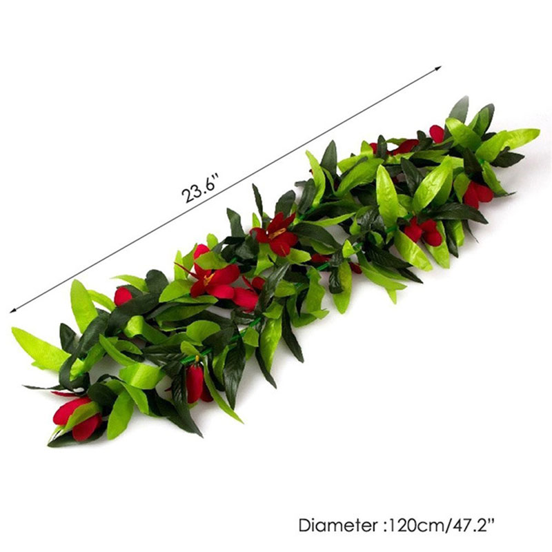 3 stk hawaiian kunstige blomster guirlande halskæde sommerfugl blad blomst leis blad fest hawaiian pool fest dekorationer