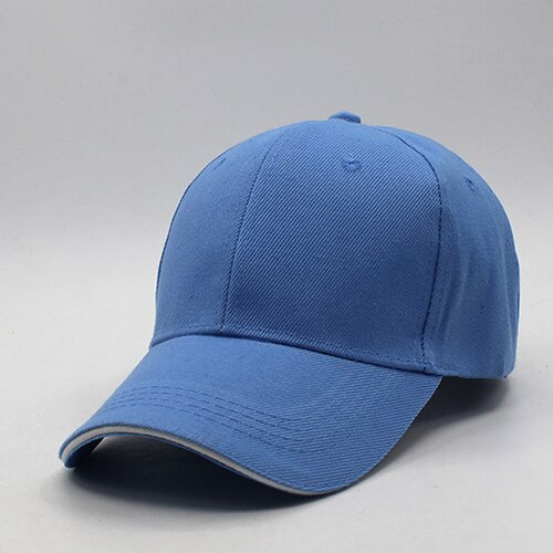 Men Baseball Cap Women Snapback Caps Casquette Hats For Men Plain Blank Bone Solid Gorras Planas Baseball Caps Plain Solid: light blue