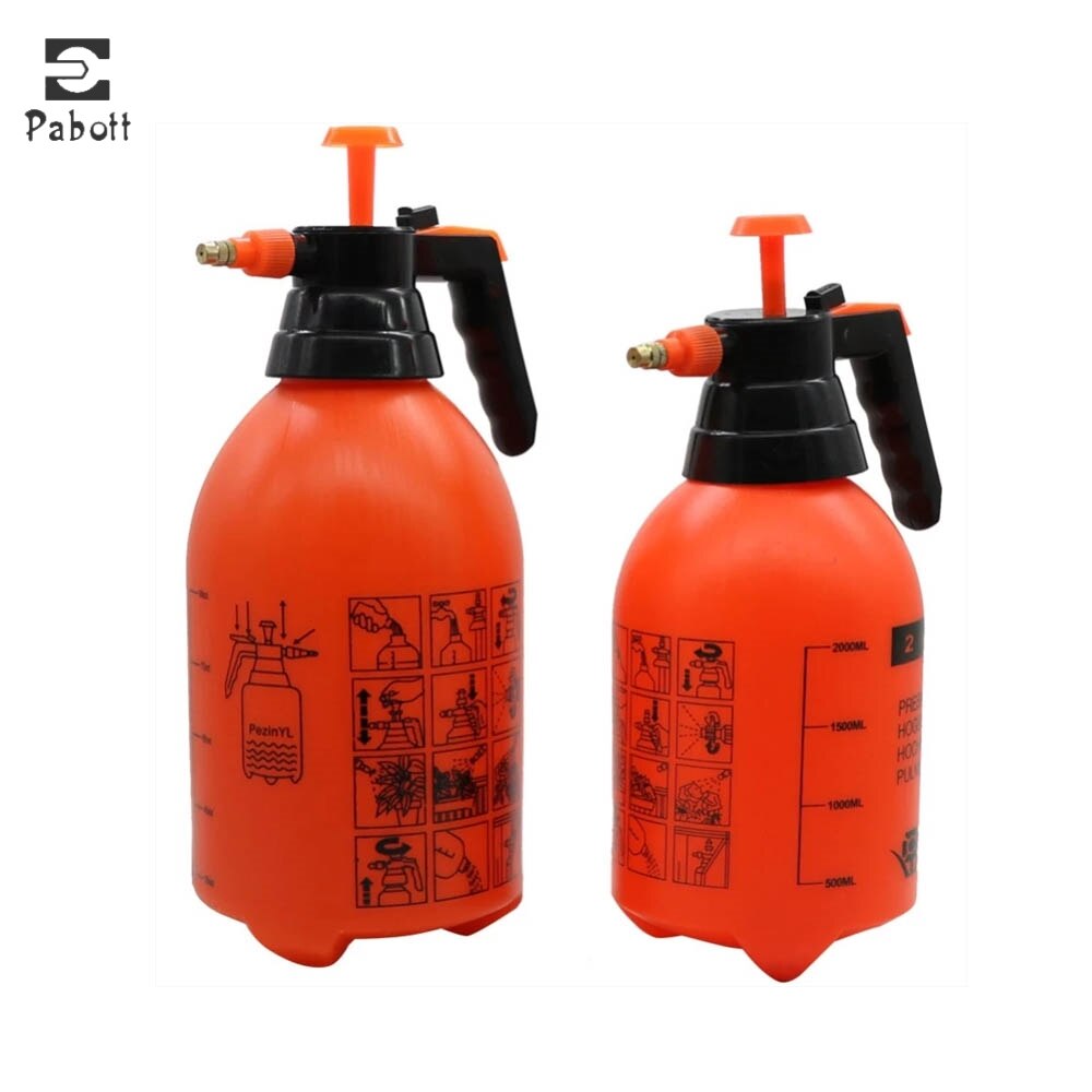2L/3L Orange Hand Held Garden Water Sprayers Hand-Held Pump Pressure Garden Sprayer Multi-Purpose For Lawn