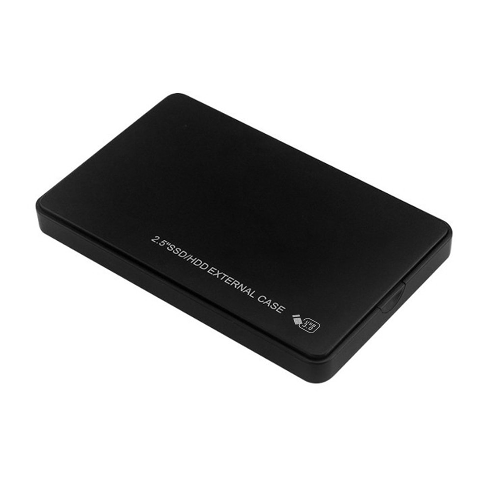 2.5Inch Ssd Hdd Externe Behuizing Usb 3.0 5Gbps Mobiele Harde Schijf Box Voor Laptop: Black