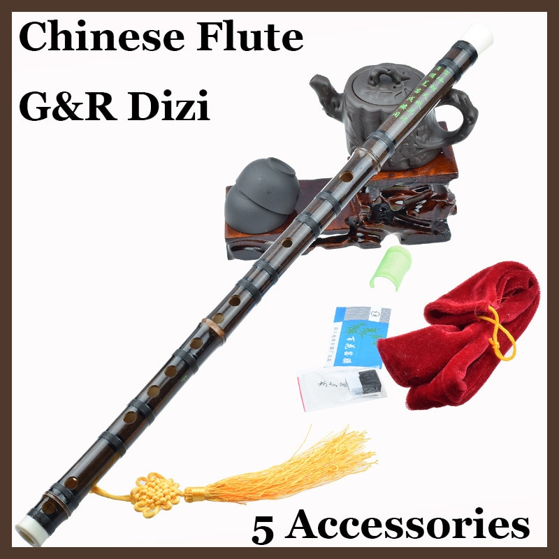 Kinesisk bambusfløjte dizi håndlavet musikinstrument bambu flauta woodwinid etniske instrumenter musicais c/d/e/f/g