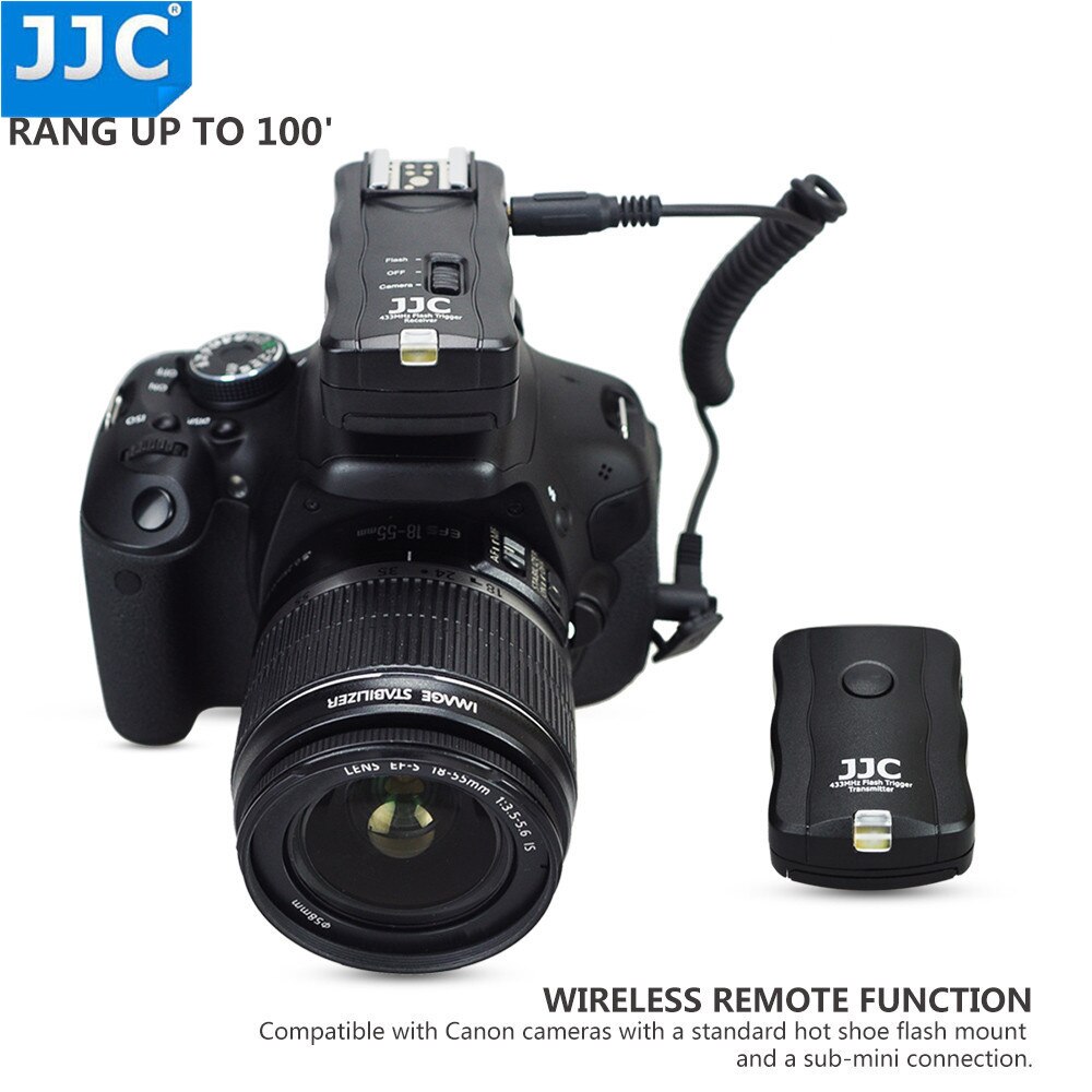 JJC-disparador de Flash inalámbrico, Control remoto para Canon, Nikon, Pentax, Fujifilm, luces de estudio Speedlight