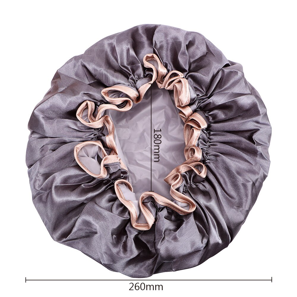 Hilife elastisk badehue vandtæt badehætte dejlige tykke kvinder badehætter badehårbetræk badeværelsesprodukter