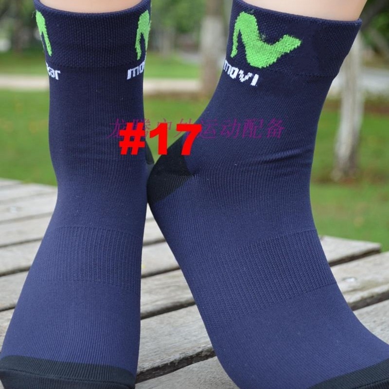 3 pairs/lot pro team spain M cycling socks breathable high knee Protect Feet Breathable Wicking sprots Sock Outdoor Road Bike