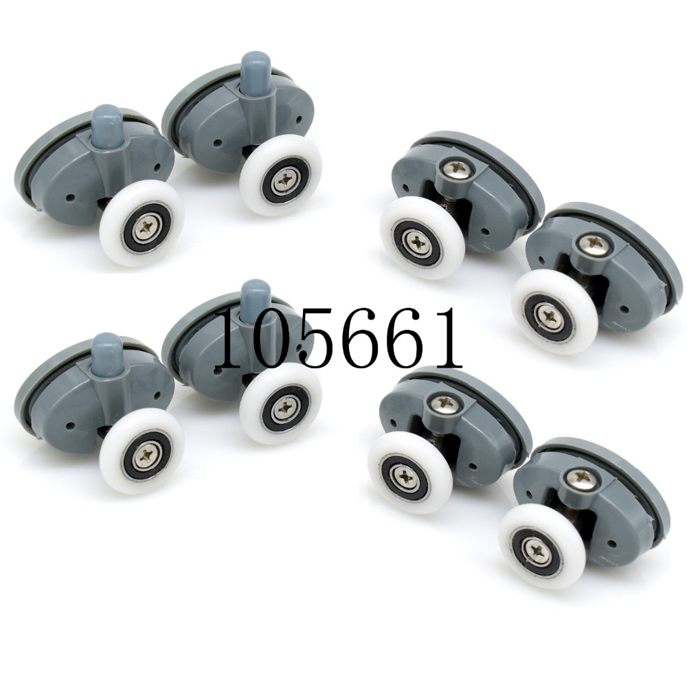 2pcs4pcs 8pcs Butterfly Single Shower Door Rollers/Runners/Wheels/Pulleys 23mm /25mmwheel