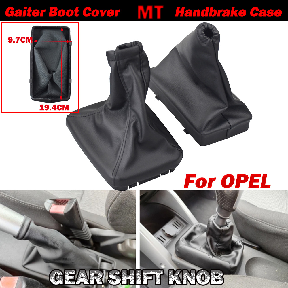 Passend für OPEL CORSA C (01-06) TIGRA B (04-12) COMBO C(01-11) Auto MT 5-Gang-Schaltknauf mit Gamasche, Kofferraumabdeckung, Handbremsengehäuse