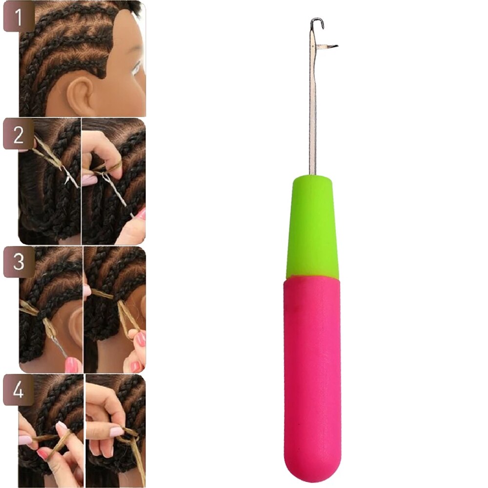 Latch Hook Crochet Needle Dread-lock Knitt Hair Crochet Needle Hook Hair Weaving