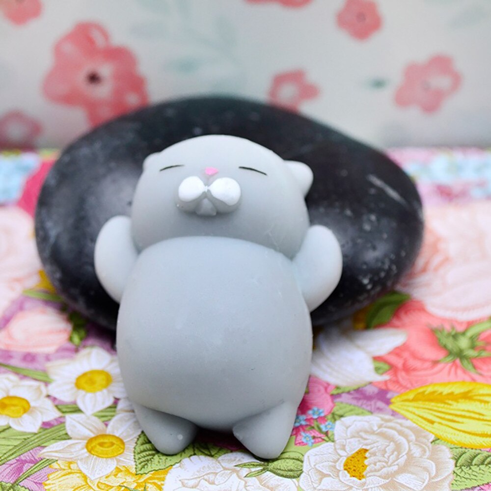 Cute Mochi Squishy Cat Squeeze Healing Fun Kids Kawaii Toy Stress Reliever Decor Toys for kids Birthday Christmas