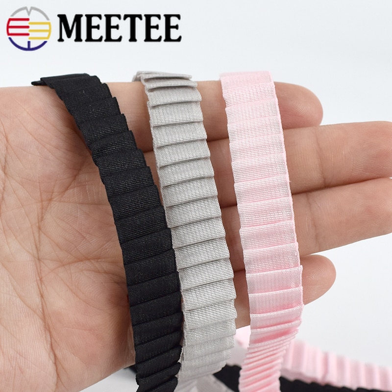 8 meter 13mm geplooide elastische band schouderband kinderschoenen elastisch kant band diy babyhaar naaien lint tape accessoires