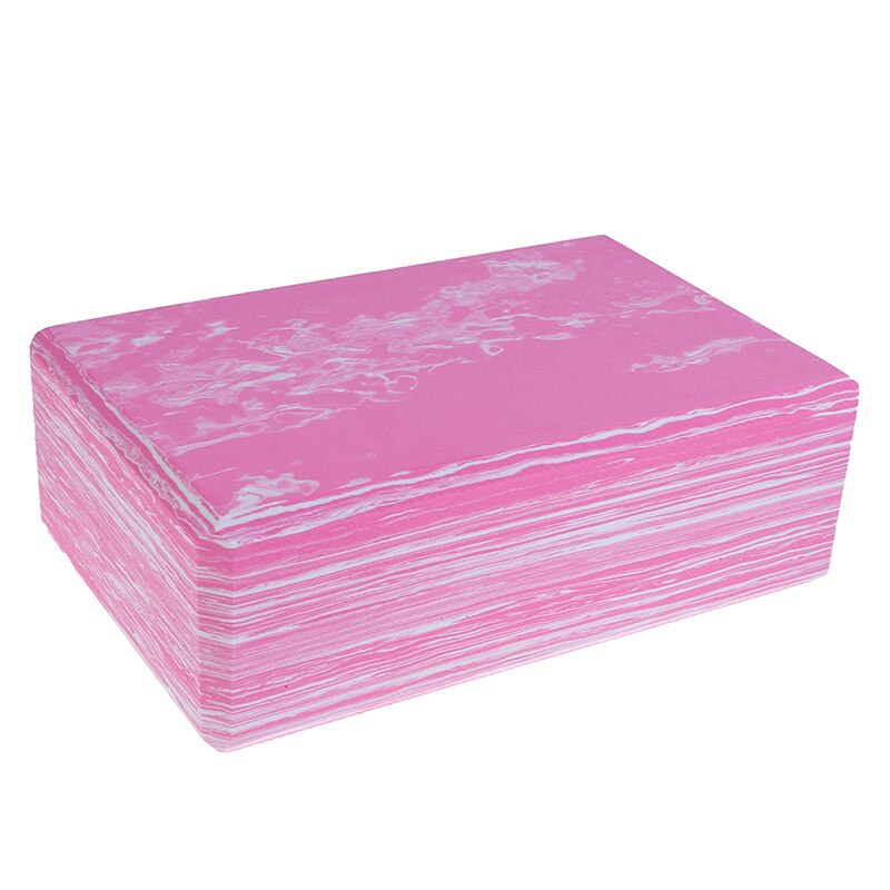 Hoge dichtheid eva camouflage yoga baksteen antislip anti-stress oefening fitness yoga blok pilates beginner 23cm * 15cm * 7.5cm: Roze
