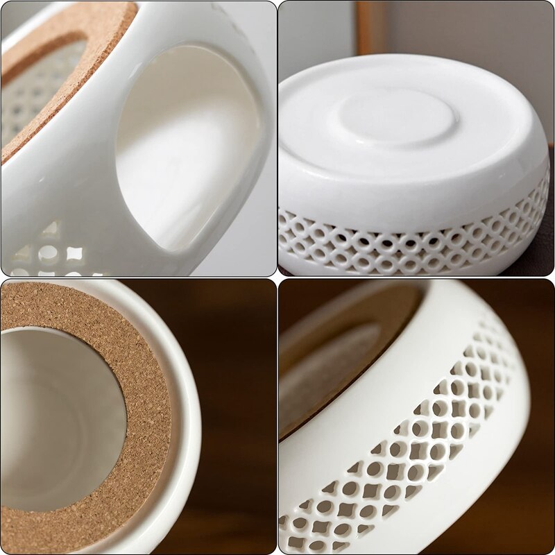 Scaldino per teiera con cuscino in sughero base per scalda tè base per riscaldamento a candela supporto per tè adatto per tè e caffè ecc