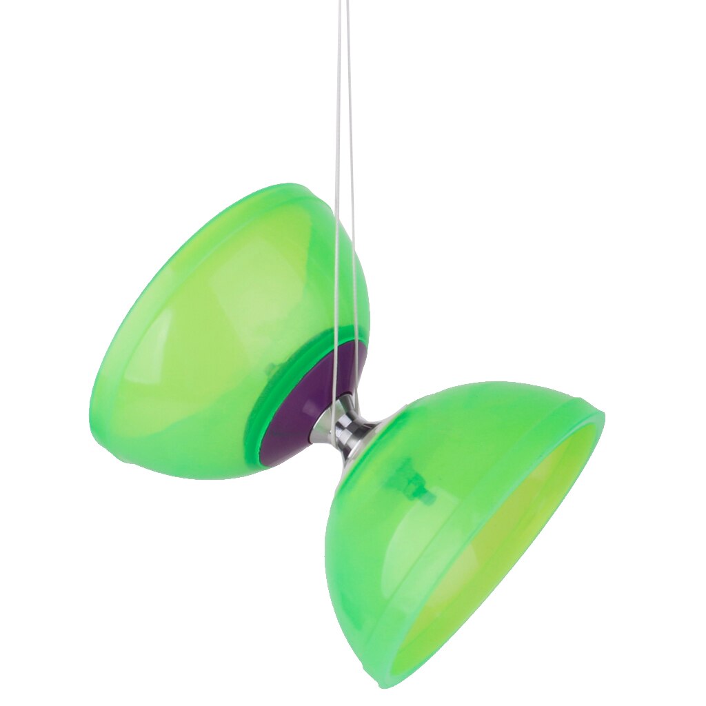 Diabolo à 5 roulements avec baguettes et jouet de jonglage à cordes-vert