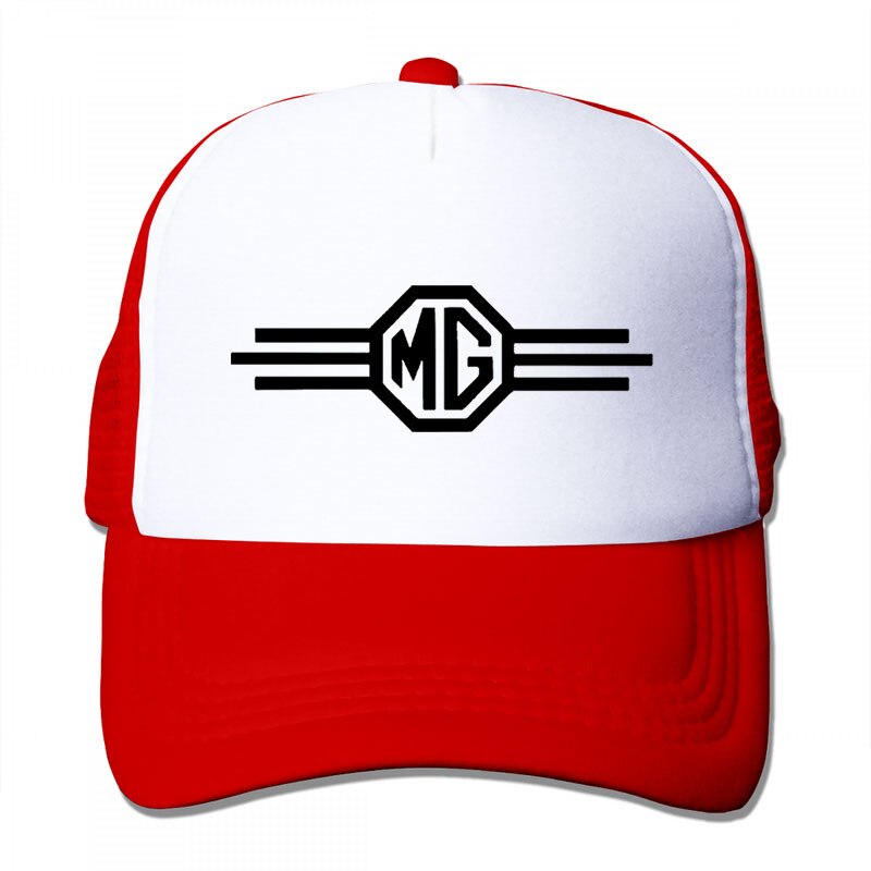 Mg Logo 3 Baseball cap men women Trucker Hats adjustable cap: 3-Red