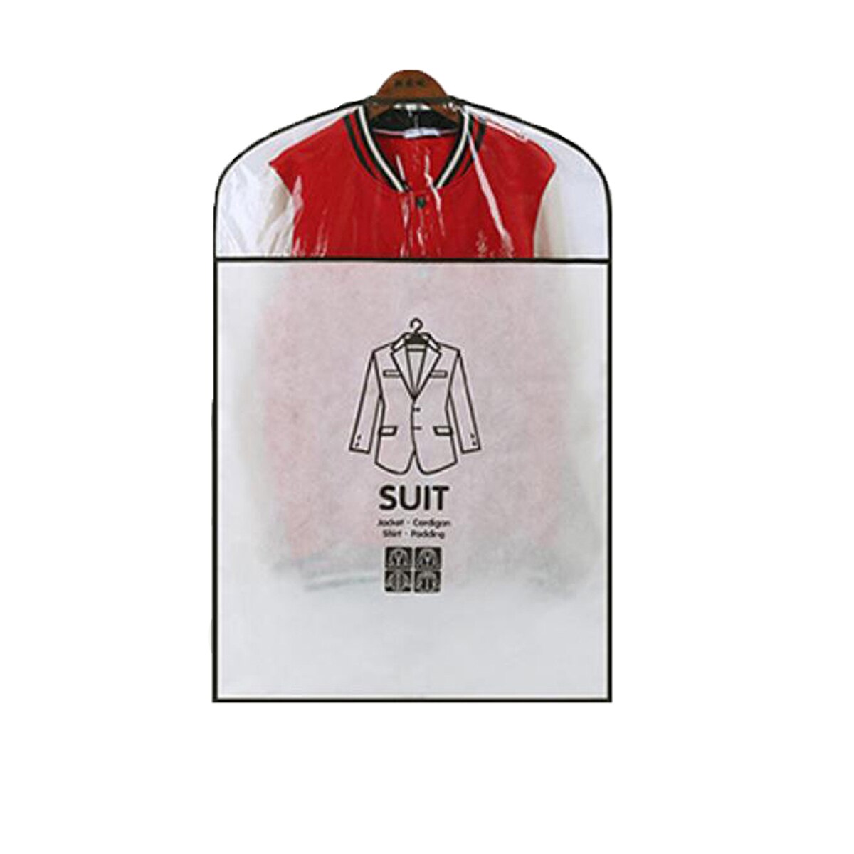 Tøjhængende støvdæksel beklædningsgenstand støvtæt klædedæksposer gennemsigtig garderobesække opbevaringspose støvdæksel tøjbeskytter: Beige / 60 x 90