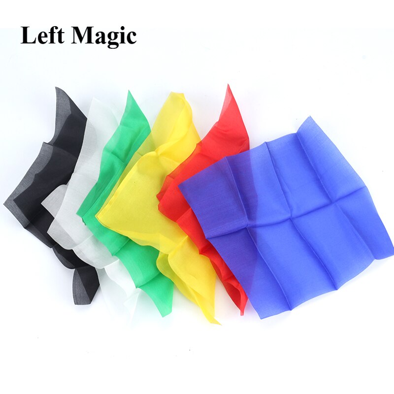 15*15cm farverige silke tørklæde magiske tricks læring og uddannelse magisk silke til nærbillede magisk prop