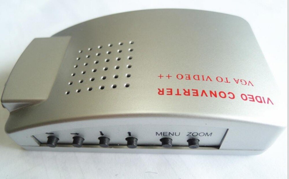 PC VGA to TV AV, RCA, S-Video Converter Adapter Box Computer Laptop VGA Output to RCA AV Input TV Switch Box