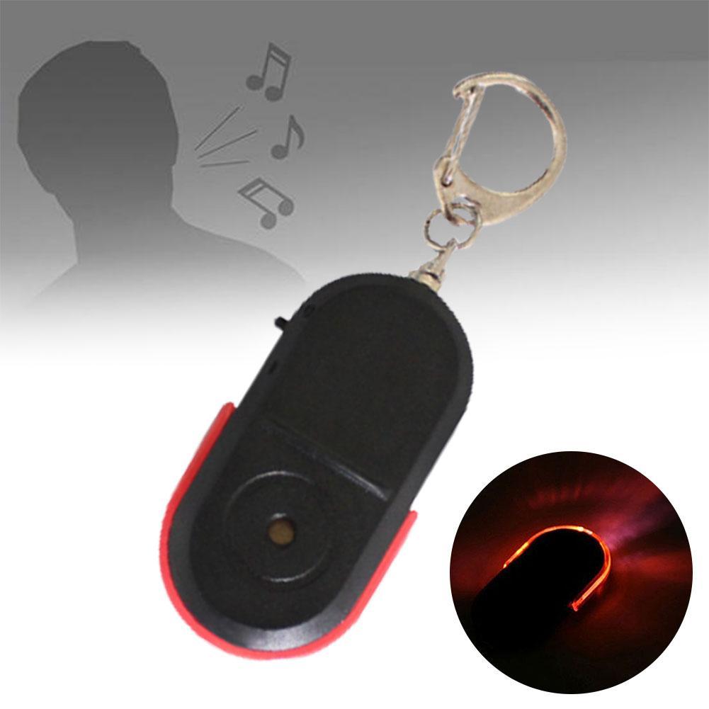 1PC Mini kabellos Anti-Verloren Alarm Schlüssel Finder Lokalisierer Pfeife Klang LED Schlüsselanhänger Anti Verloren Schlüssel Finder Sensor