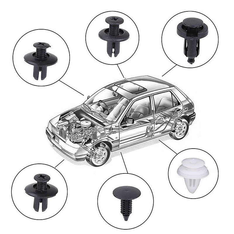 6 Size 60Pcs Auto Fastener Clip Gemengde Voor Dodge Journey Ram 1500 Challenger Caliber Nitro Charger