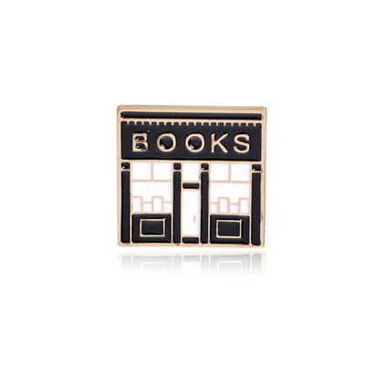 Bookstore boek eenhoorn metalen broche button pins denim jasje pin sieraden decoratie badge voor kleding reversspeldjes: 04