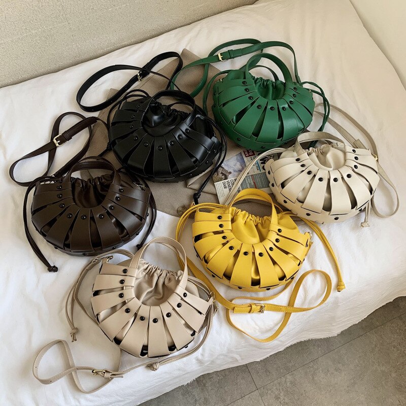 Damenhandtasche aus gewebtem muschelleder, luxuriöse tragetasche für damen, umhängetasche, damenhandtasche aus gewebtem leder, bolso sac